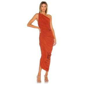 Norma Kamali Diana Gown - Size M - Burnt Orange